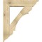 Ekena Millwork Olympic Traditional Rough Sawn Bracket w/ Offset Brace, Douglas Fir, 8"W x 34"D x 40"H BKT0806X34X40OLY01RDF - alternate 3